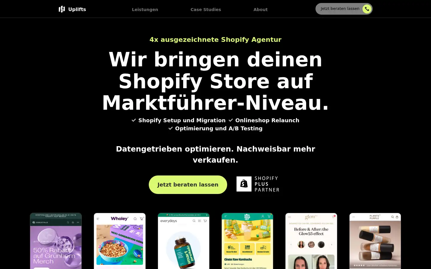 Screenshot of uplifts.de