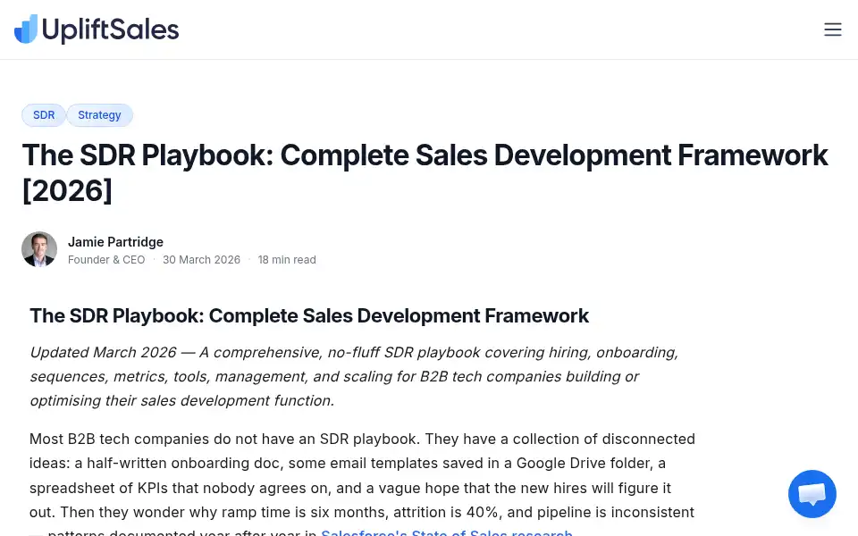 Screenshot of upliftsales.com.au