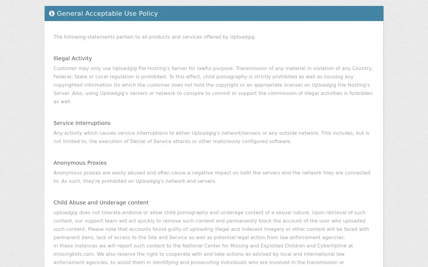 Screenshot of uploadgig.com