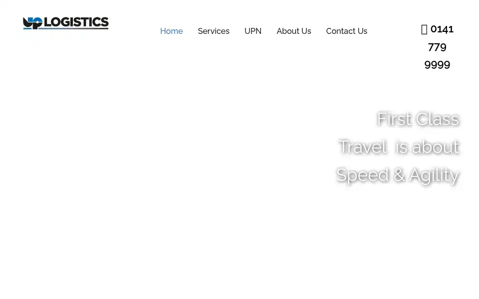 Screenshot of uplogistics.co.uk