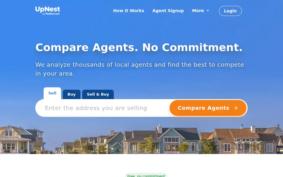 Screenshot of upnest.com