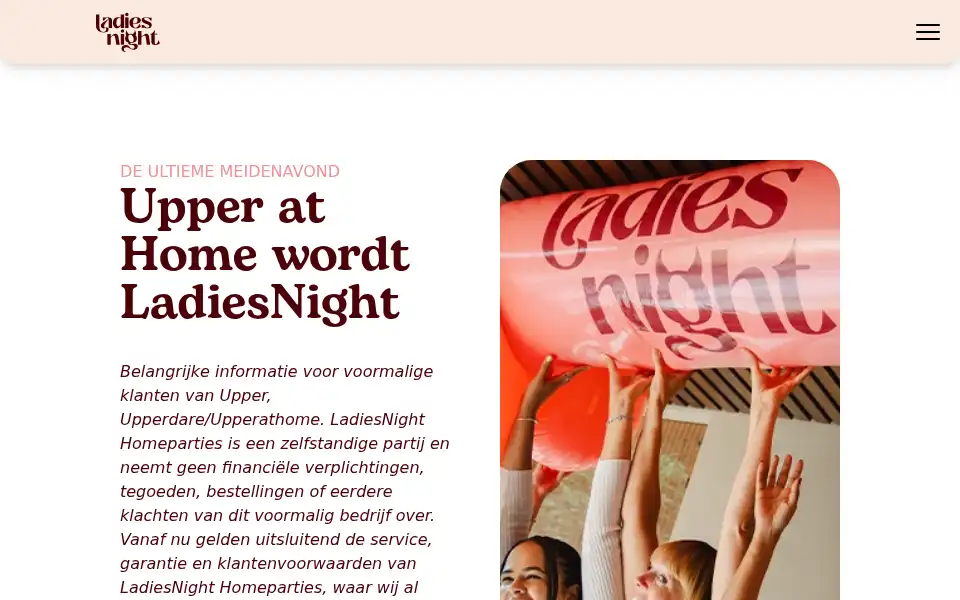 Screenshot of upperathome.com