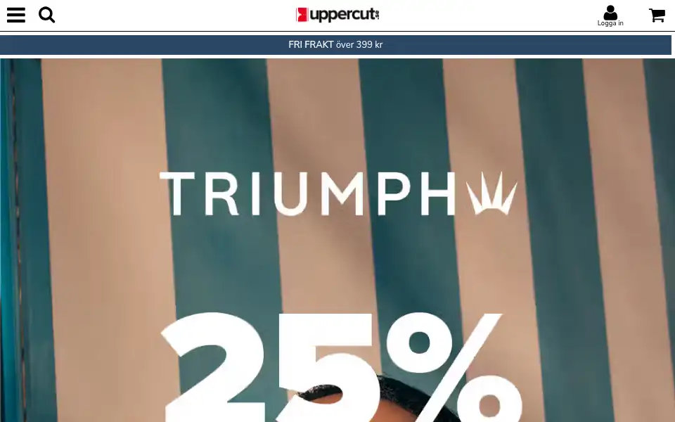 Screenshot of uppercut.se