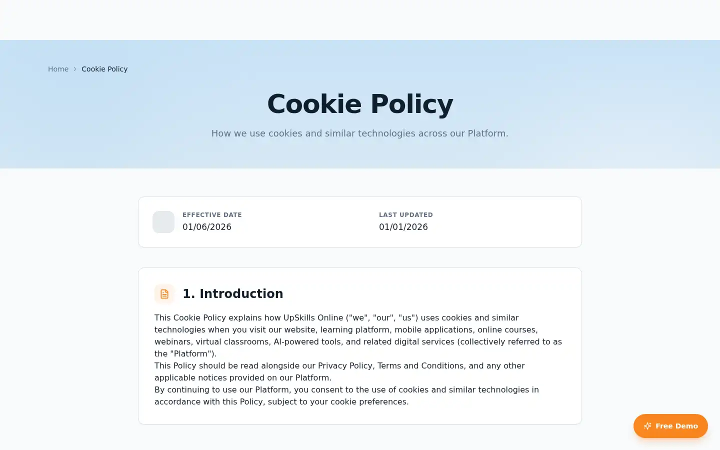 Screenshot of upskillsonline.com