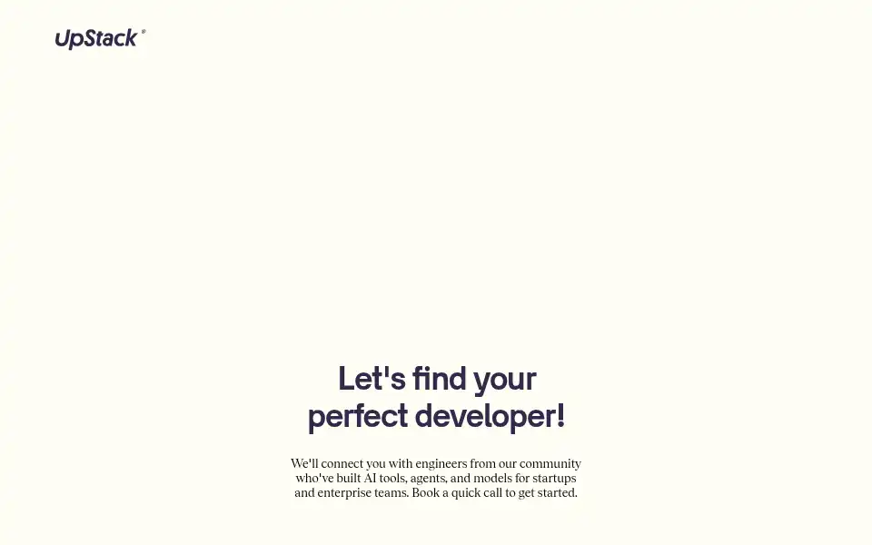 Screenshot of upstack.co
