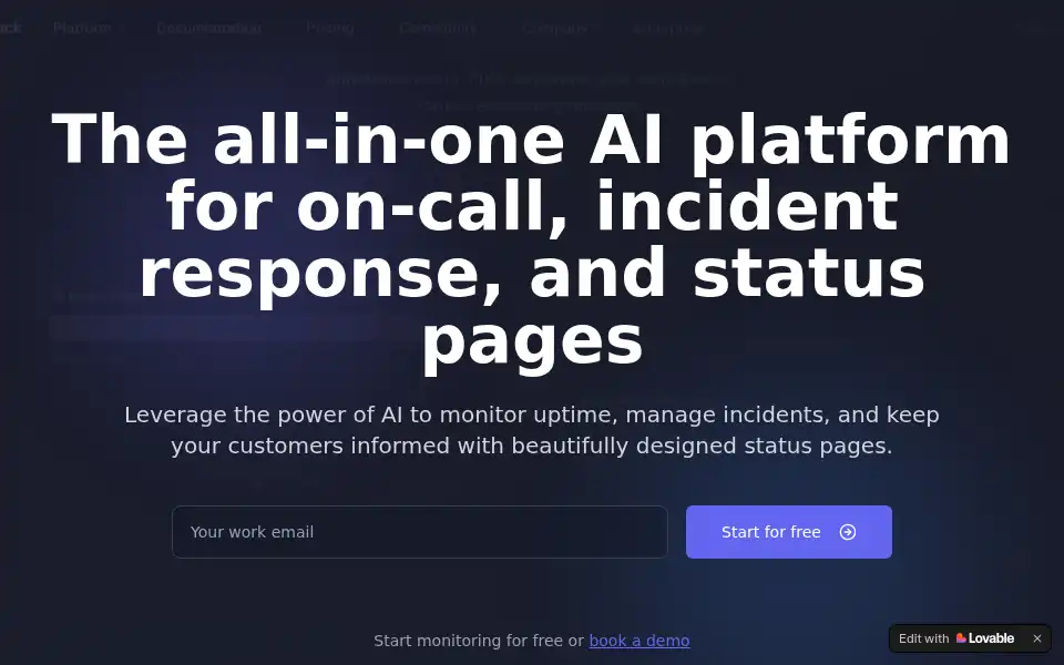 Screenshot of uptime24.io