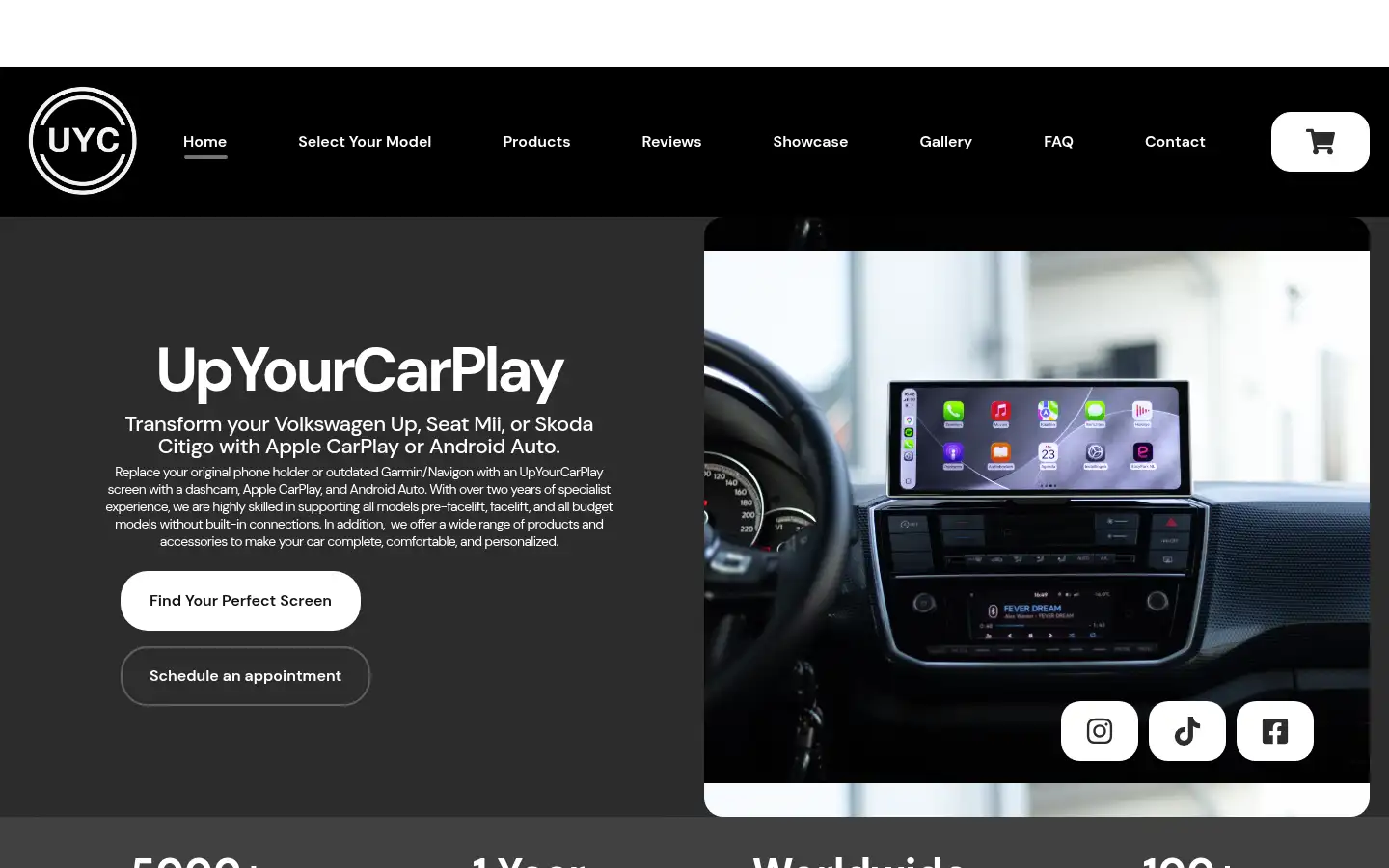 Screenshot of upyourcarplay.com