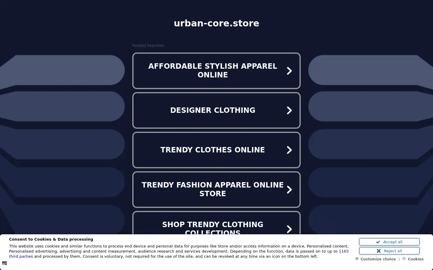 Screenshot of urban-core.store