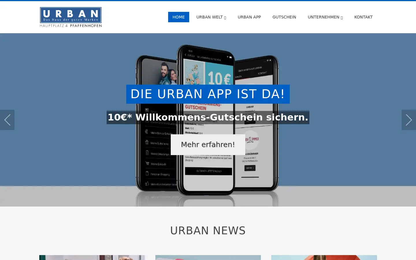Screenshot of urban-paf.de