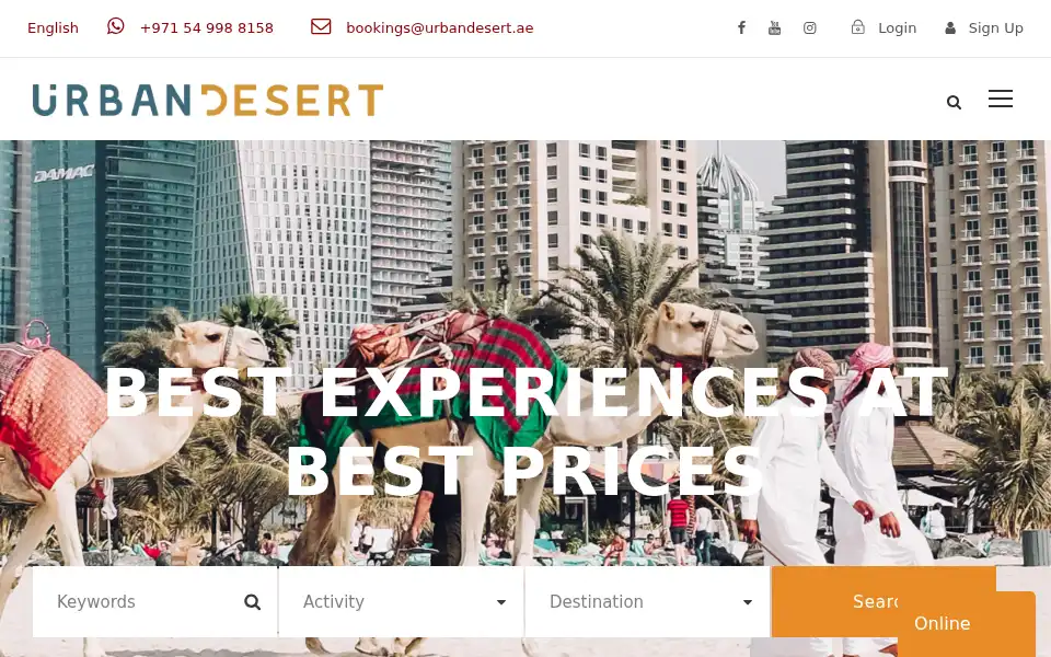 Screenshot of urbandesert.ae