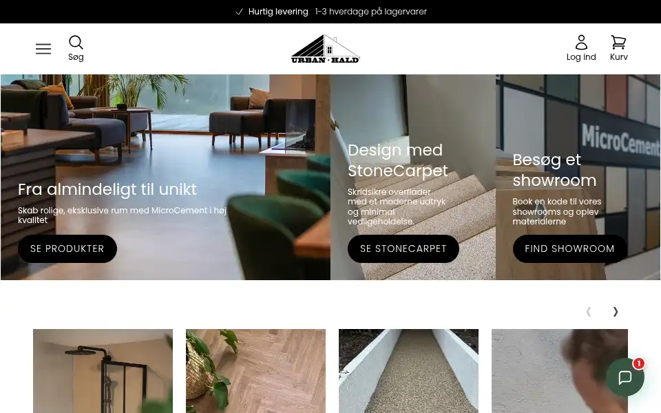 Screenshot of urbanhald.dk