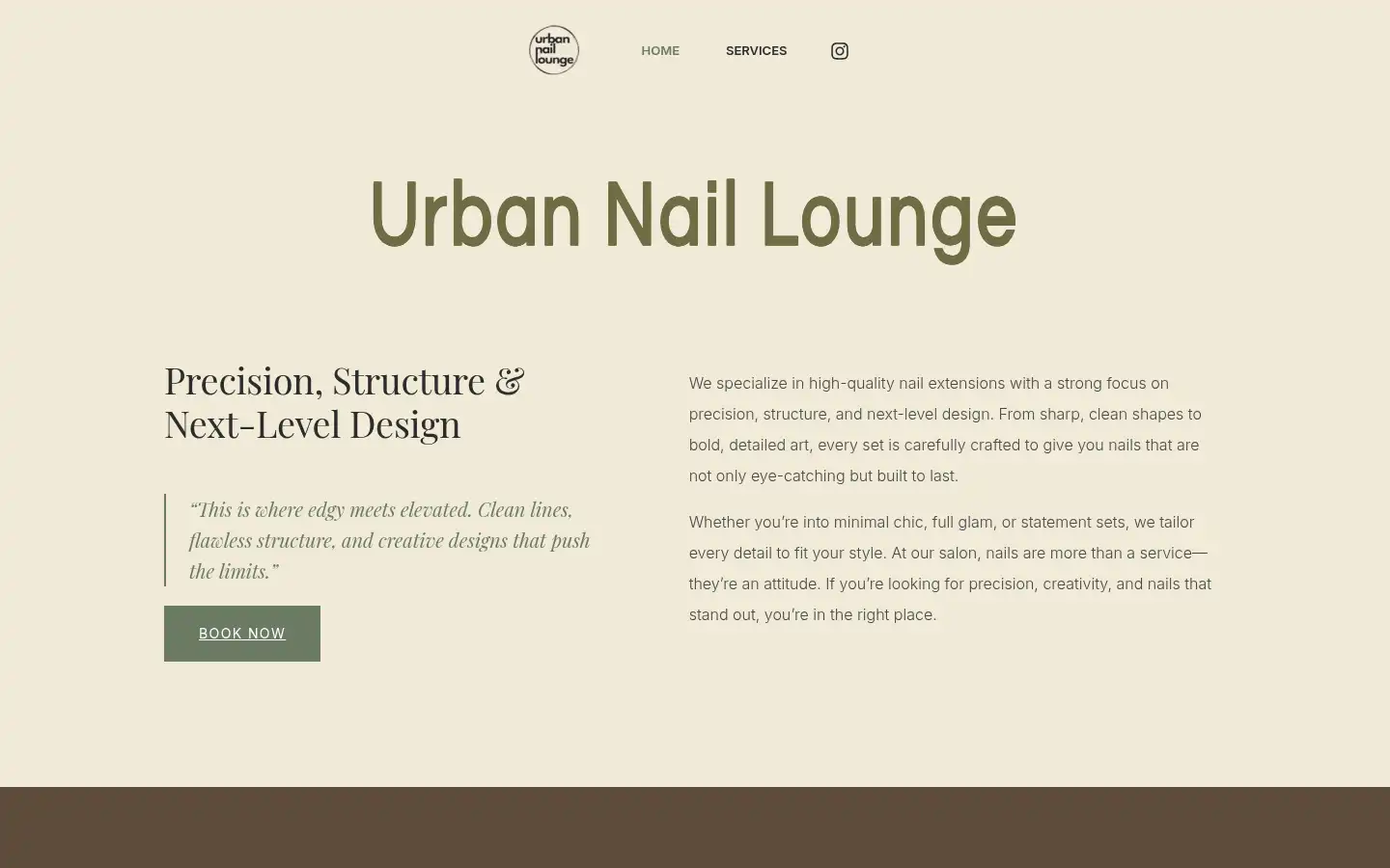 Screenshot of urbannaillounge.com