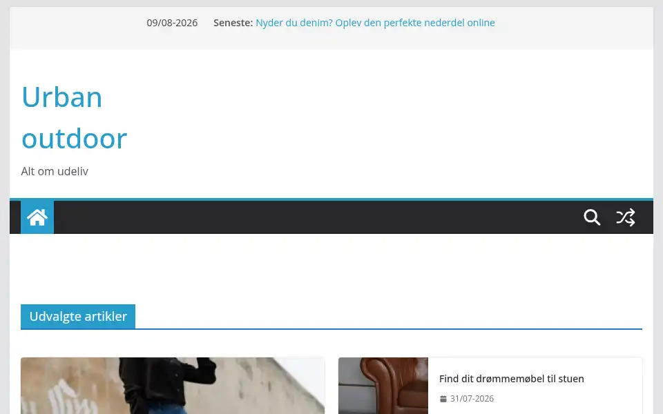 Screenshot of urbanoutdoor.dk