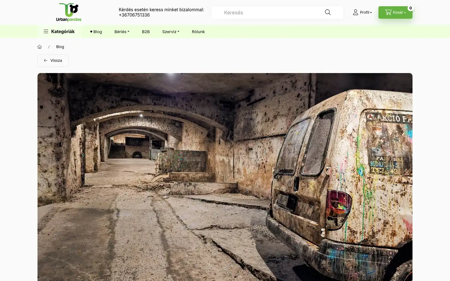 Screenshot of urbanpandas.hu