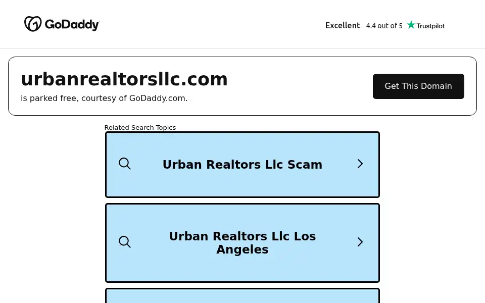 Screenshot of urbanrealtorsllc.com