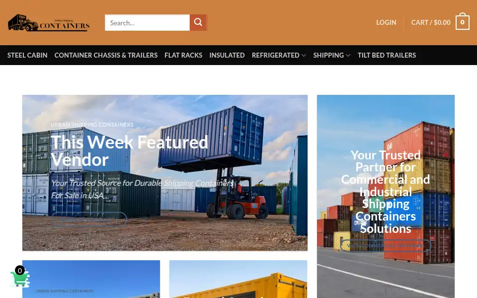 Screenshot of urbanshippingcontainer.com