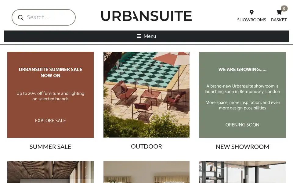 Screenshot of urbansuite.co.uk