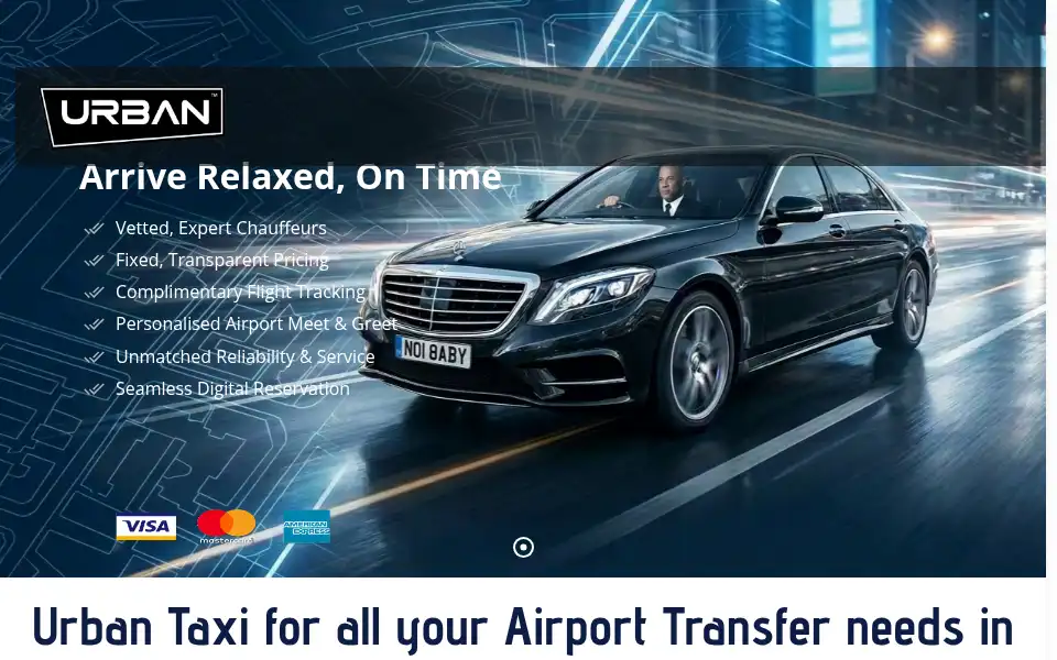 Screenshot of urbantaxi.uk