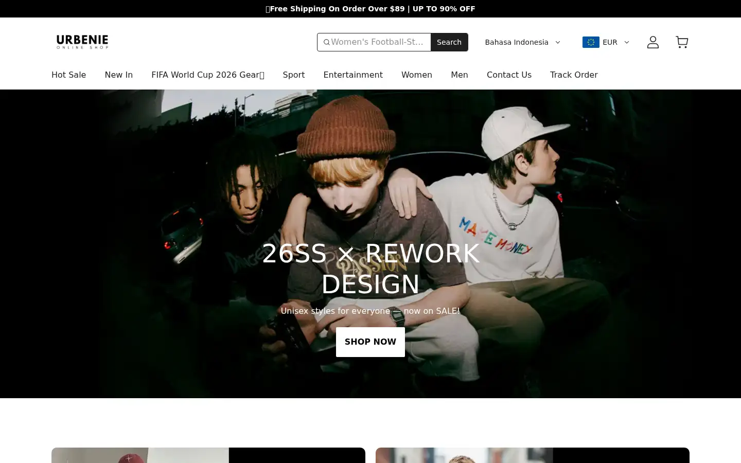 Screenshot of urbenie.com