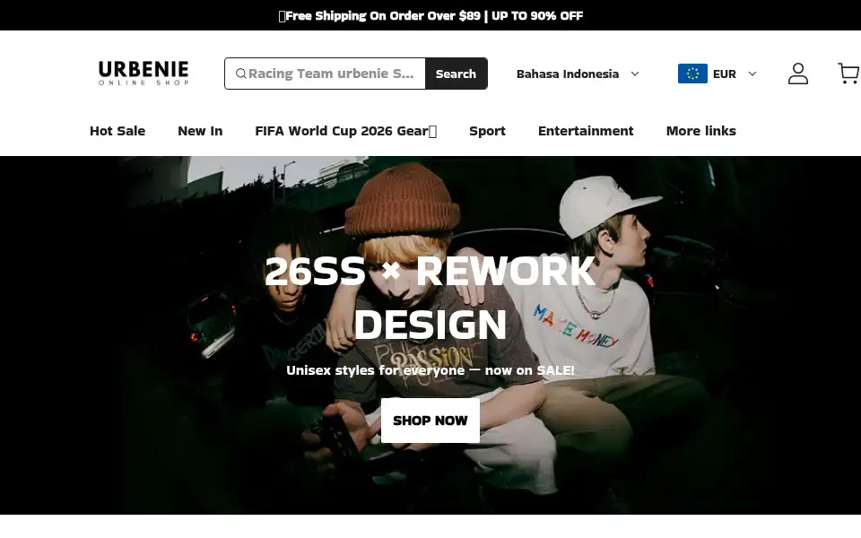 Screenshot of urbeniede.com
