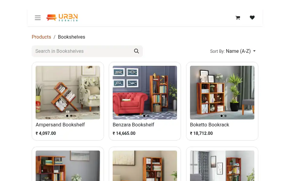Screenshot of urbnfurnish.com
