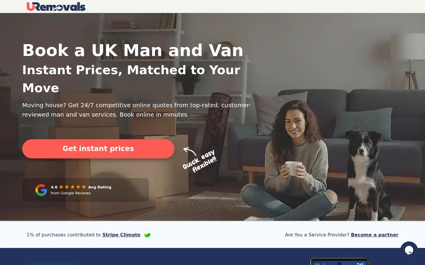Screenshot of uremovals.com