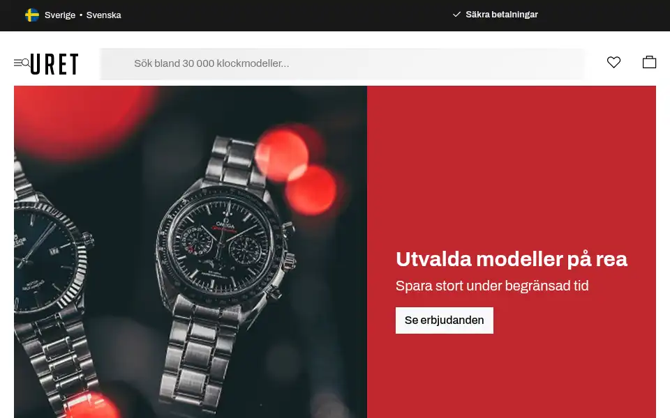Screenshot of uret.se