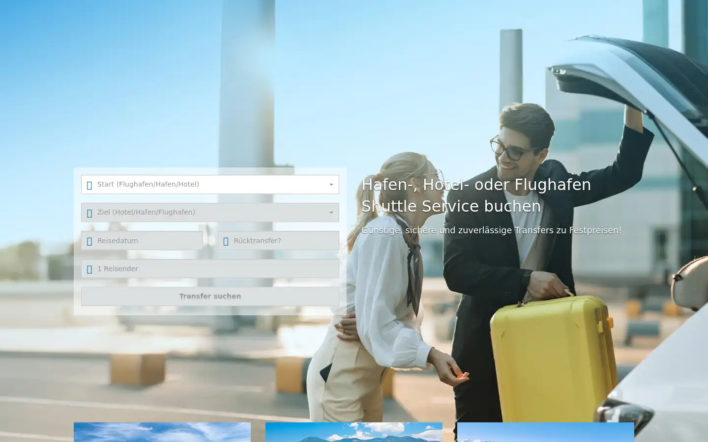Screenshot of urlaubstransfers.de