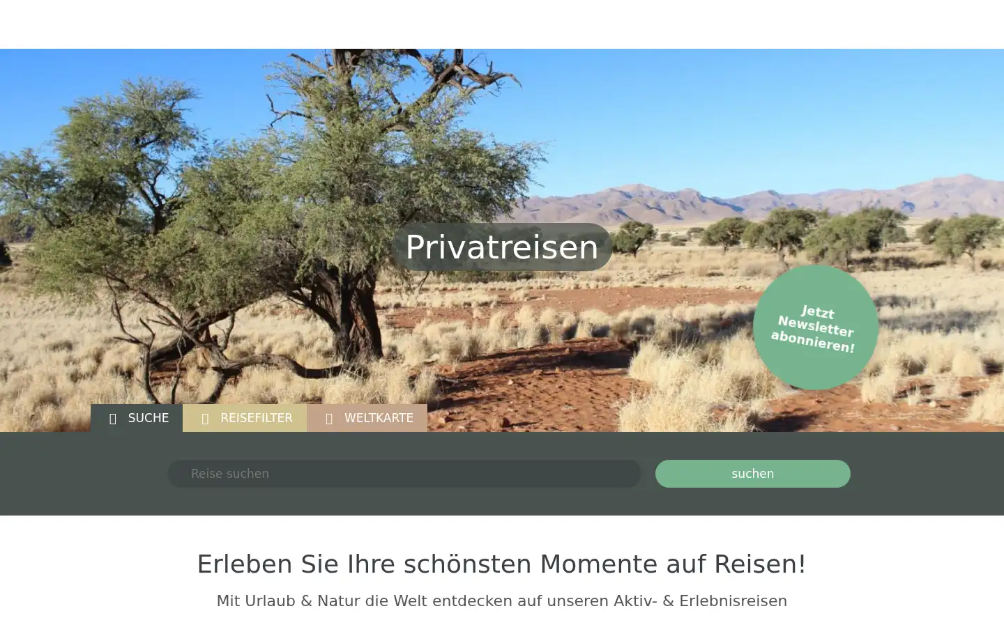 Screenshot of urlaubundnatur.de