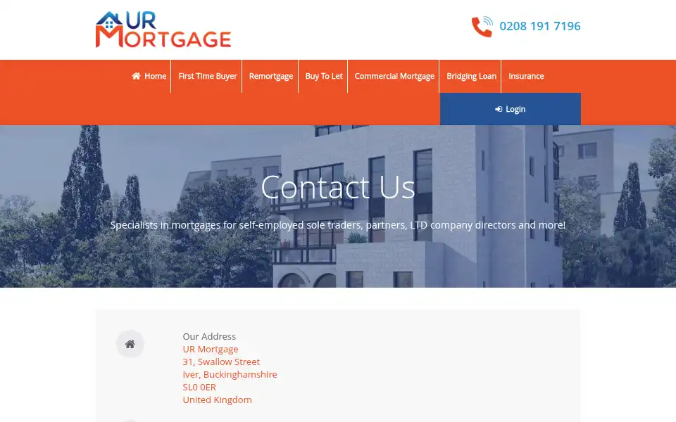 Screenshot of urmortgage.co.uk