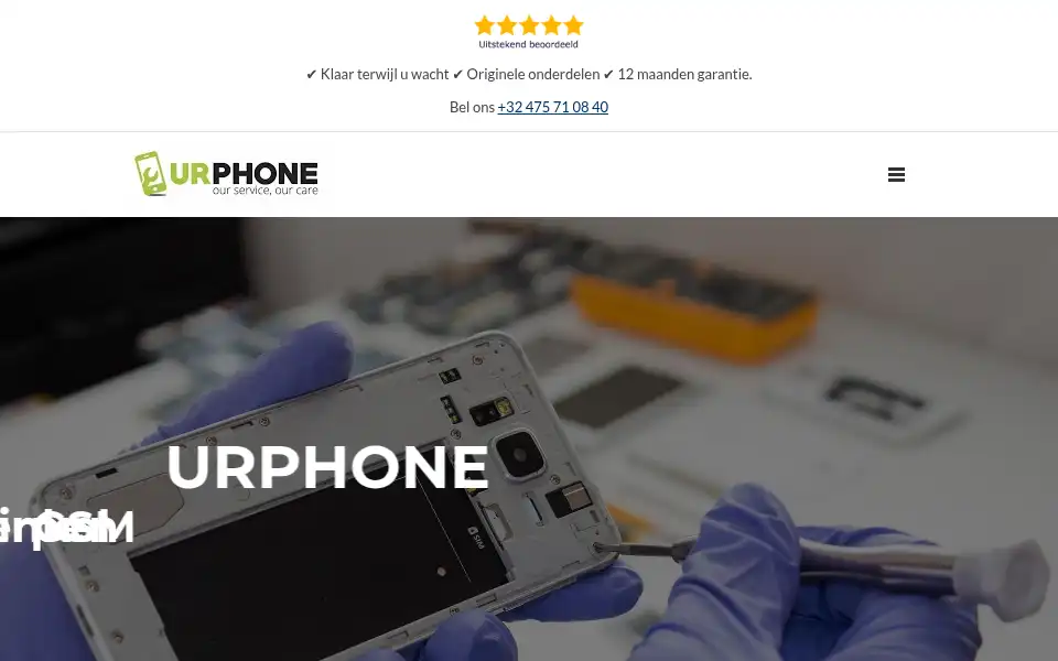 Screenshot of urphone.be