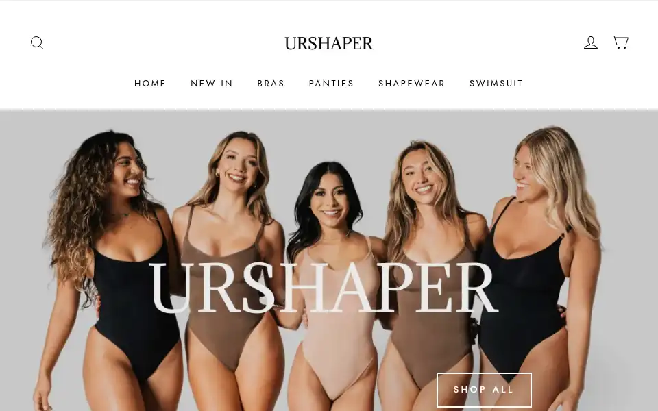 Screenshot of urshaper.com