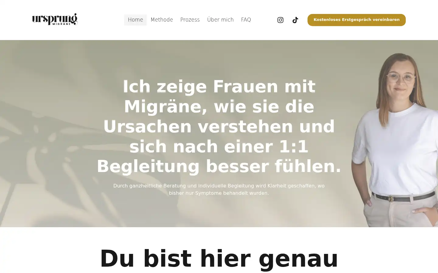 Screenshot of ursprung-migraene.de