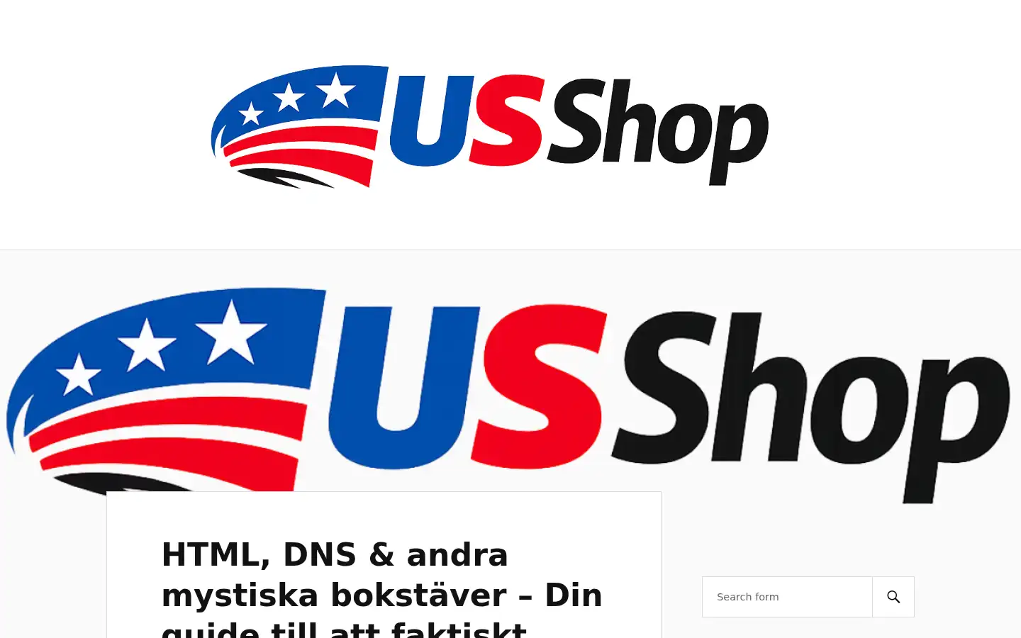 Screenshot of us-shop.nu