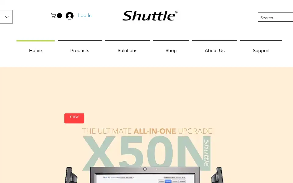 Screenshot of us.shuttle.com