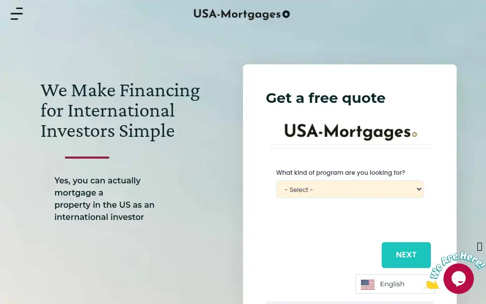 Screenshot of usa-mortgages.com