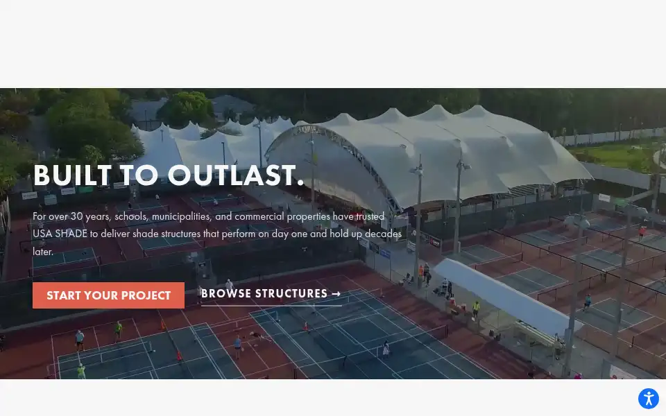Screenshot of usa-shade.com
