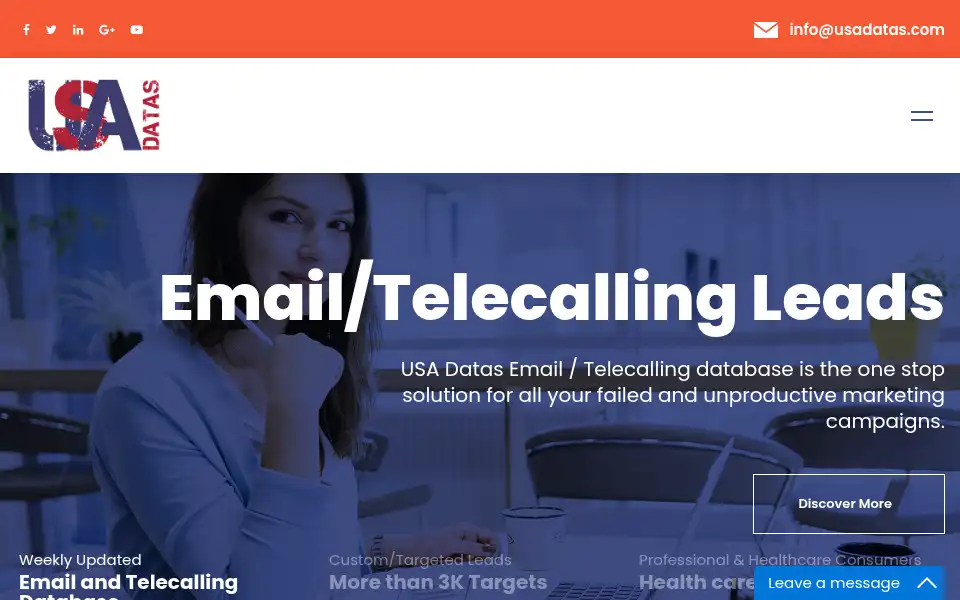 Screenshot of usadatas.com