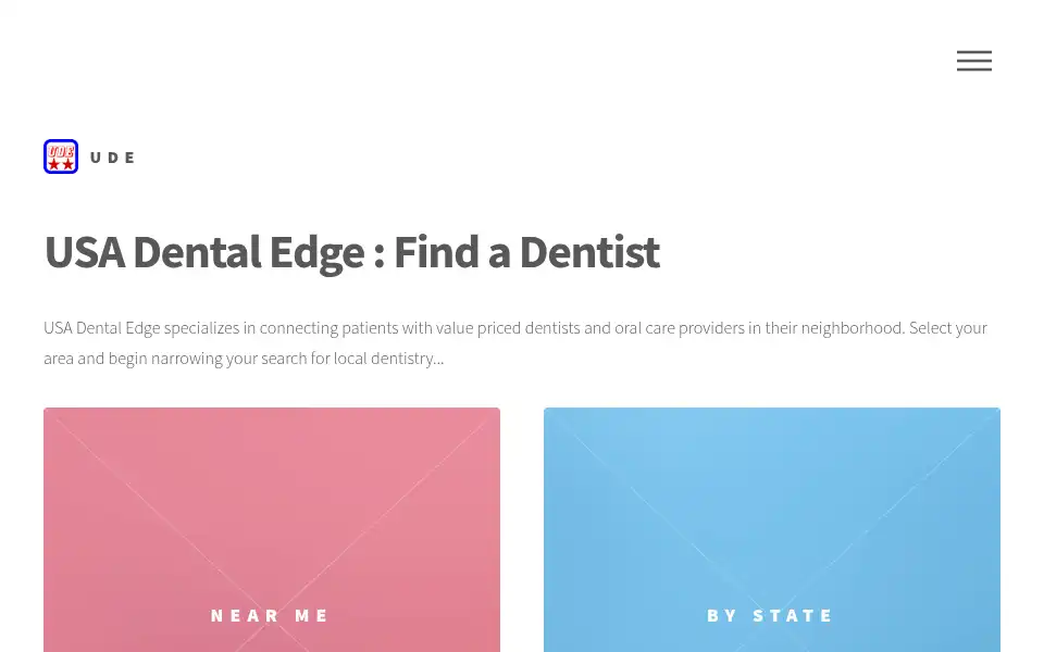 Screenshot of usadental.valmkt.com
