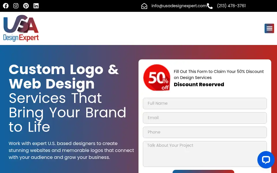 Screenshot of usadesignexpert.com