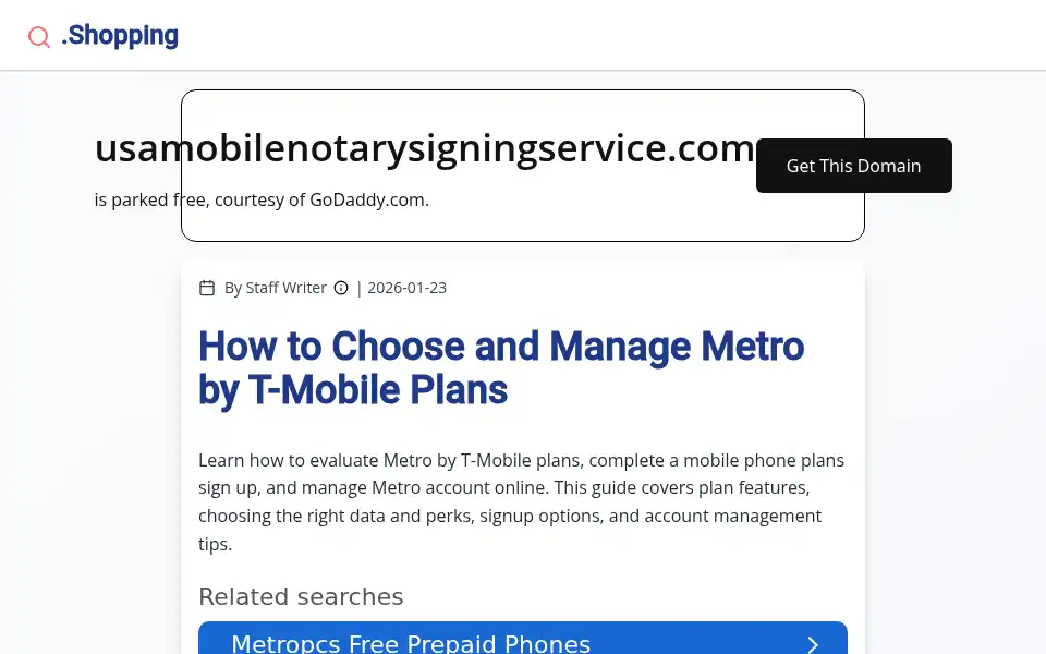 Screenshot of usamobilenotarysigningservice.com