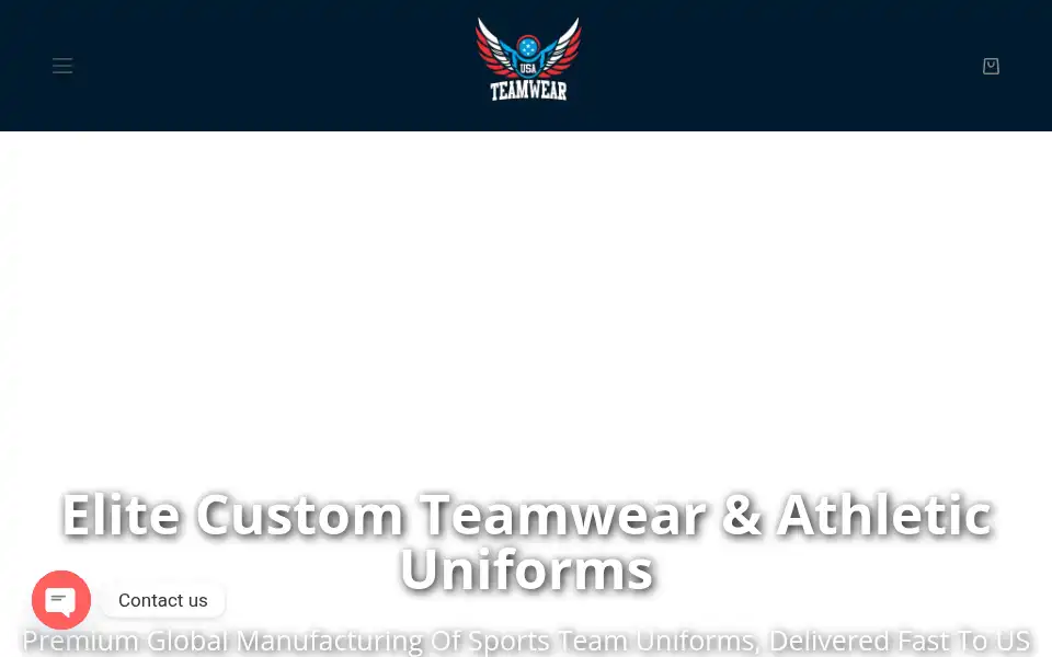 Screenshot of usateamwear.com