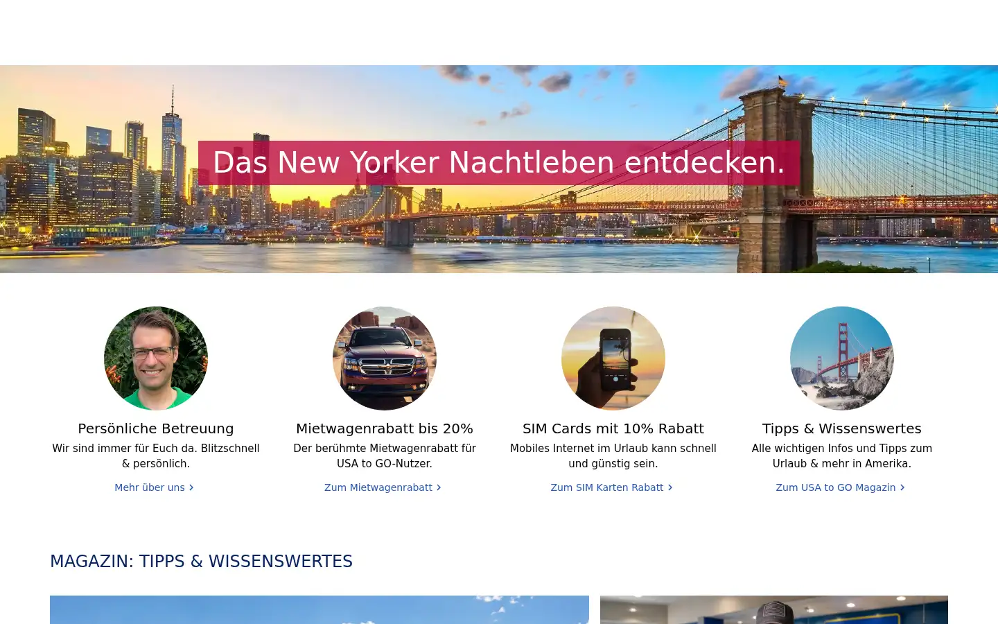Screenshot of usatogo.com