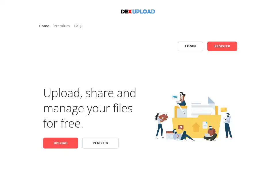 Screenshot of usaupload.com