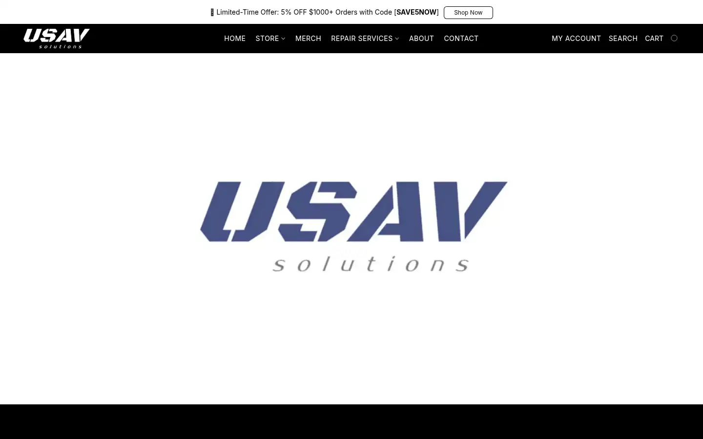 Screenshot of usavshop.com