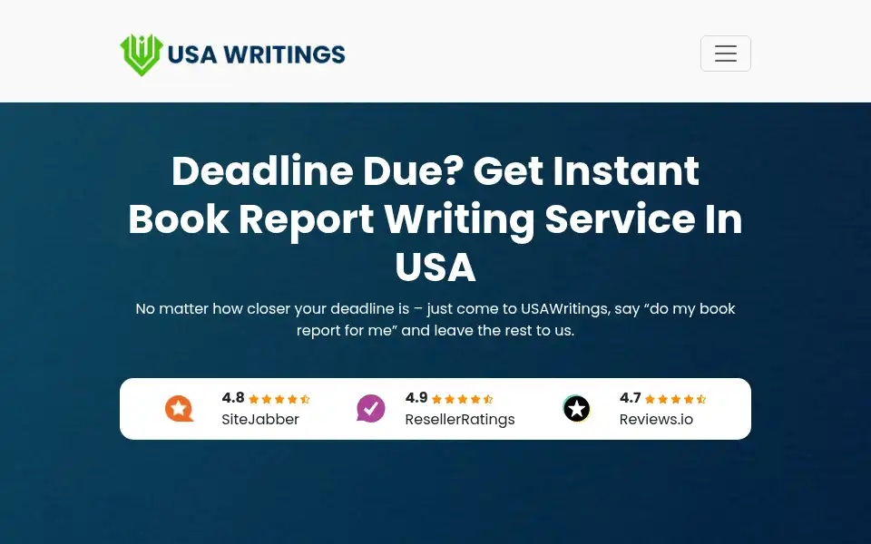 Screenshot of usawritings.com