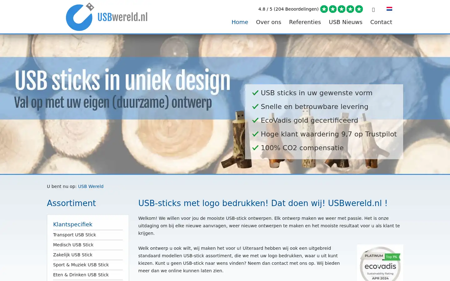 Screenshot of usbwereld.nl