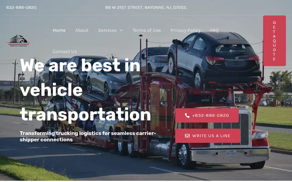 Screenshot of uscarshiptrucking.com
