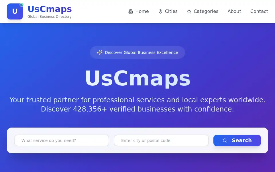 Screenshot of uscmaps.com