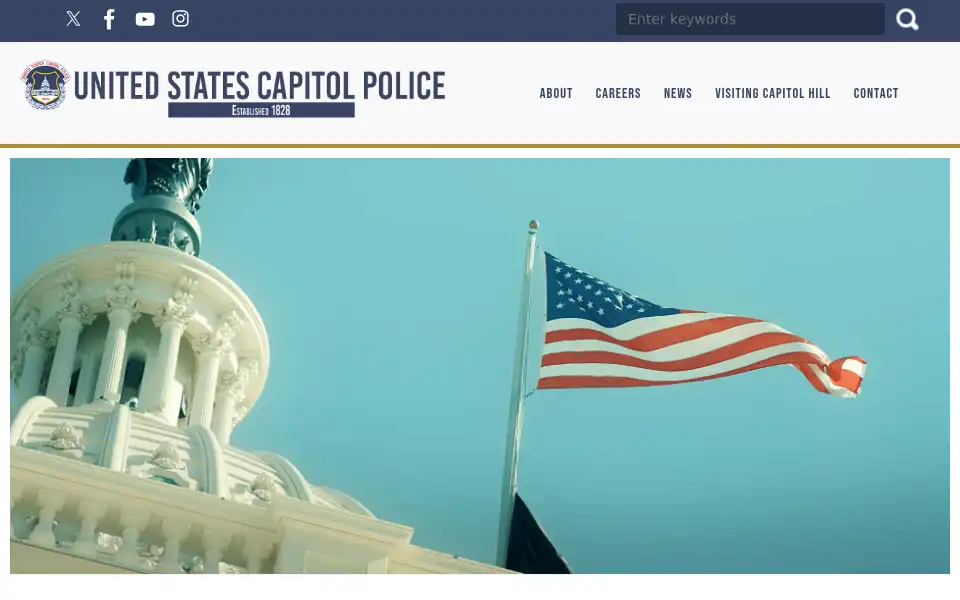 Screenshot of uscp.gov